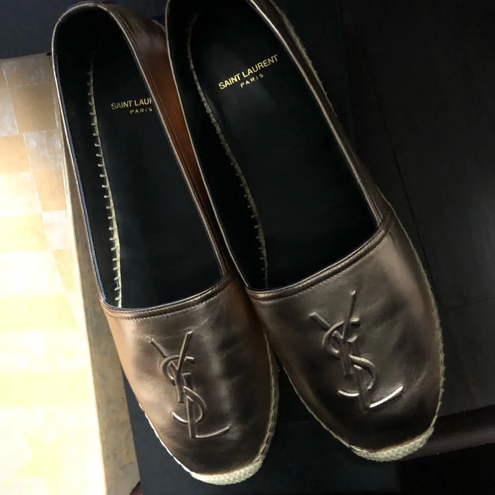 Saint Laurent ysl blush espadrilles- 40